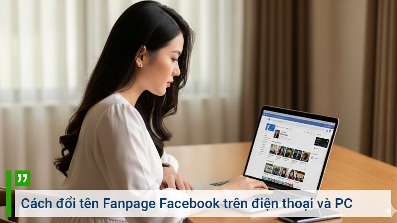 Cách đổi tên Fanpage Facebook trên điện thoại và máy tính