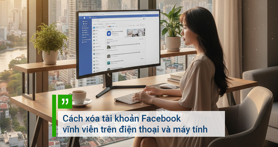 Cách xóa tài khoản Facebook vĩnh viễn trên điện thoại và máy tính