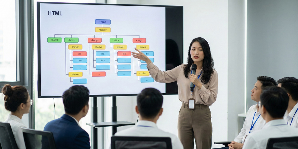 HTML là gì Cách hoạt động và ứng dụng thực tế